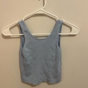 ZARA Kids Ribbed Tank Low Square Back